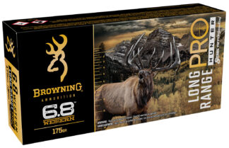 Browning Long Range Pro Hunter 6.8 Western 175 gr Sierra Tipped GameKing, 20 Rounds Per Box