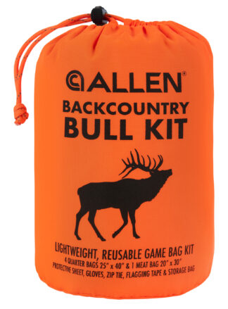 Allen BackCountry Bull Kit 4 Quarter Bags with Meat Bag Orange Polyester
