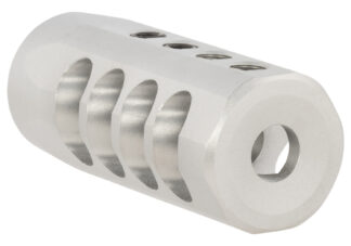 Christensen Arms 8100001701 Side-Baffle Natural Titanium, 5/8"-24 tpi Threads, 30 Cal (.920" D Bull barrel)