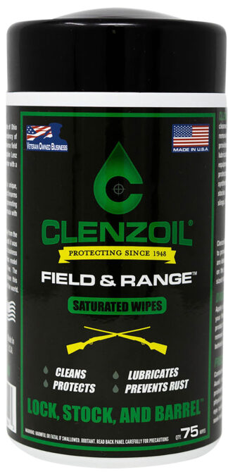 Clenzoil 2243 Field & Range Saturated Wipes, 50 Count