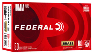Federal WM5221 Champion Training 10mm Auto 180 gr Full Metal Jacket 50 Rounds