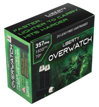 Liberty OverWatch .357 Magnum 70 gr Monolithic 20 Rounds