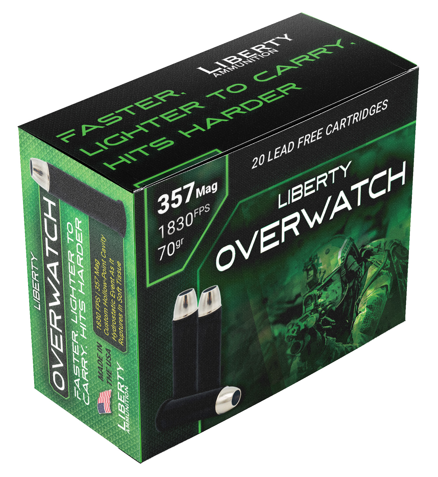 Liberty OverWatch .357 Magnum 70 gr Monolithic 20 Rounds
