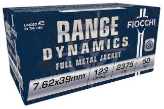 Fiocchi Range Dynamics 7.62x39mm 123 Grain FMJ 50 Rounds