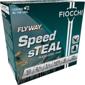 Fiocchi Flyway Speed Steel 12 Gauge 2.75 in #6 Shot, 1 1/8 oz, 25 Rounds