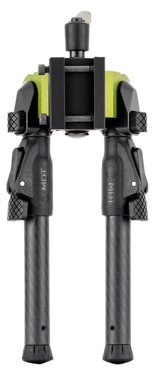 MDT GRND-POD Bipod Green/Black, 4.50"-9" Adjustable, Carbon Fiber/Aluminum, 4 Leg Positions