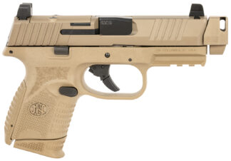 FN 66101795 509C MRD Compact W/ Compensator Frame 9mm Luger 10+1 Black Flat Dark Earth PVD Flat Dark Earth