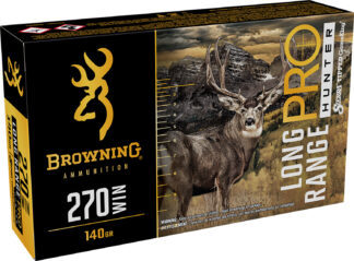 Browning Long Range Pro Hunter .270 Winchester 140 gr Rifle Ammunition, 20 Rounds