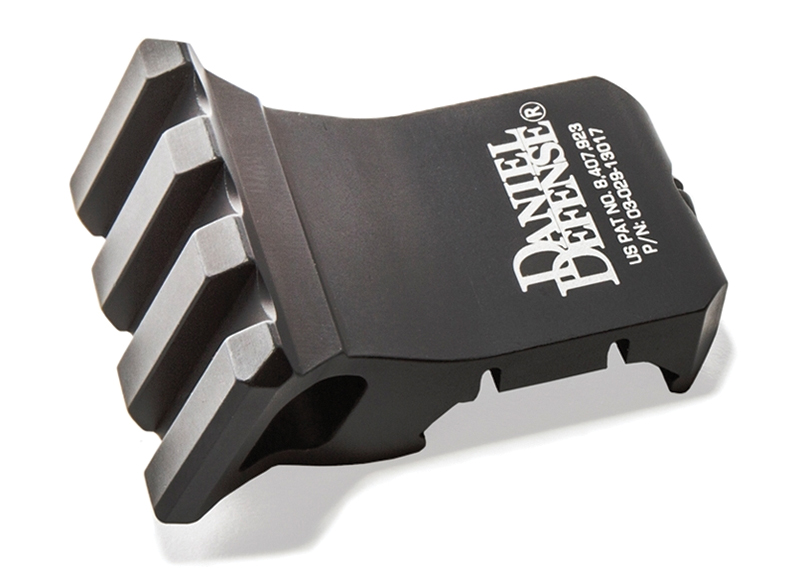 Daniel Defense 1 O'Clock Offset Rail Mount for 1913 Rail, 3.9 in, Black Anodized