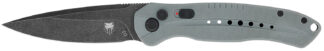 Cobratec Diablo Folding Automatic Knife 3.50" D2 Steel Blade, Black Stonewash, Gray G-10 Scales