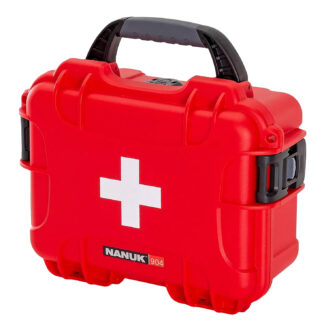 NANUK 904 First Aid Waterproof Hard Case, Red
