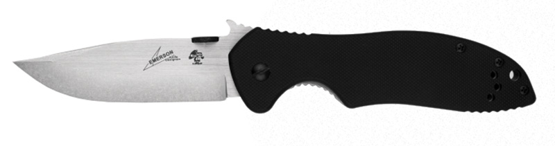 Kershaw Emerson CQC-6K Folding Knife, 3.25 in D2 Plain-Edge Blade, G10/SS Handles