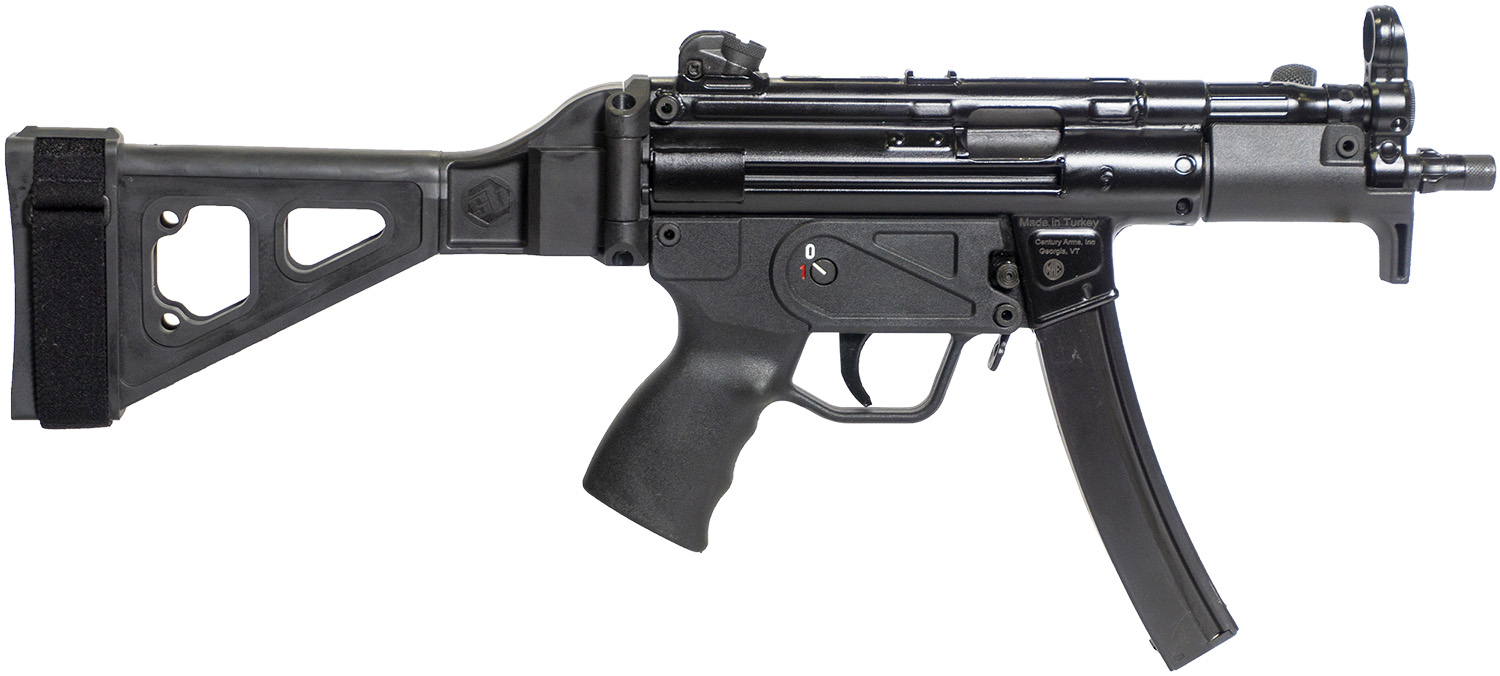 Century Arms AP5-P 9mm 5.75" Threaded Barrel Black Synthetic SB Tactical Brace