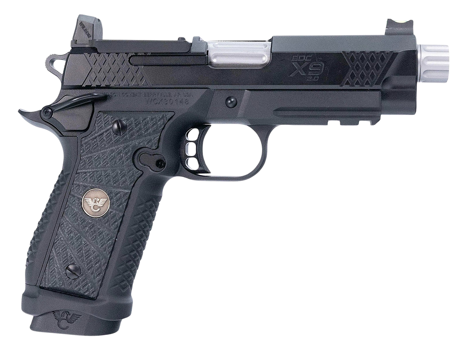 Wilson Combat EDC XP 2.0 9mm 4 in Threaded Barrel, 18+1 Optic-Cut/Serrated Slide
