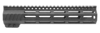 TacFire HG25-10 10 in Free-Float M-LOK Handguard, Black Hard Anodized Aluminum