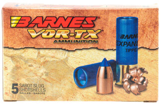 Barnes VOR-TX 12 Gauge 2.75 in Slug, 438 Grain Polymer-Tipped Expander (5 Rounds)