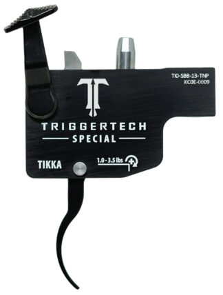 Trigger Tech Diamond Trigger, Tikka Left-Hand Curved Lever, Black