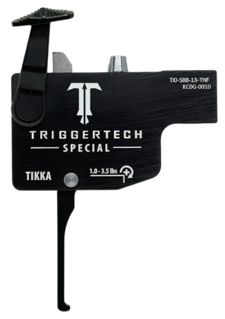 Trigger Tech Diamond Black Flat Lever Trigger, Fits Tikka T3/T3x/T1x, Left Hand