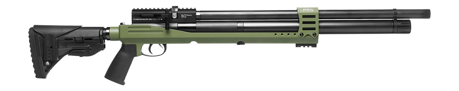 JTS Airacuda PRS Max .22 Cal Pre-Charged Pneumatic Air Rifle 18 in Matte Green/Black 10 Rounds