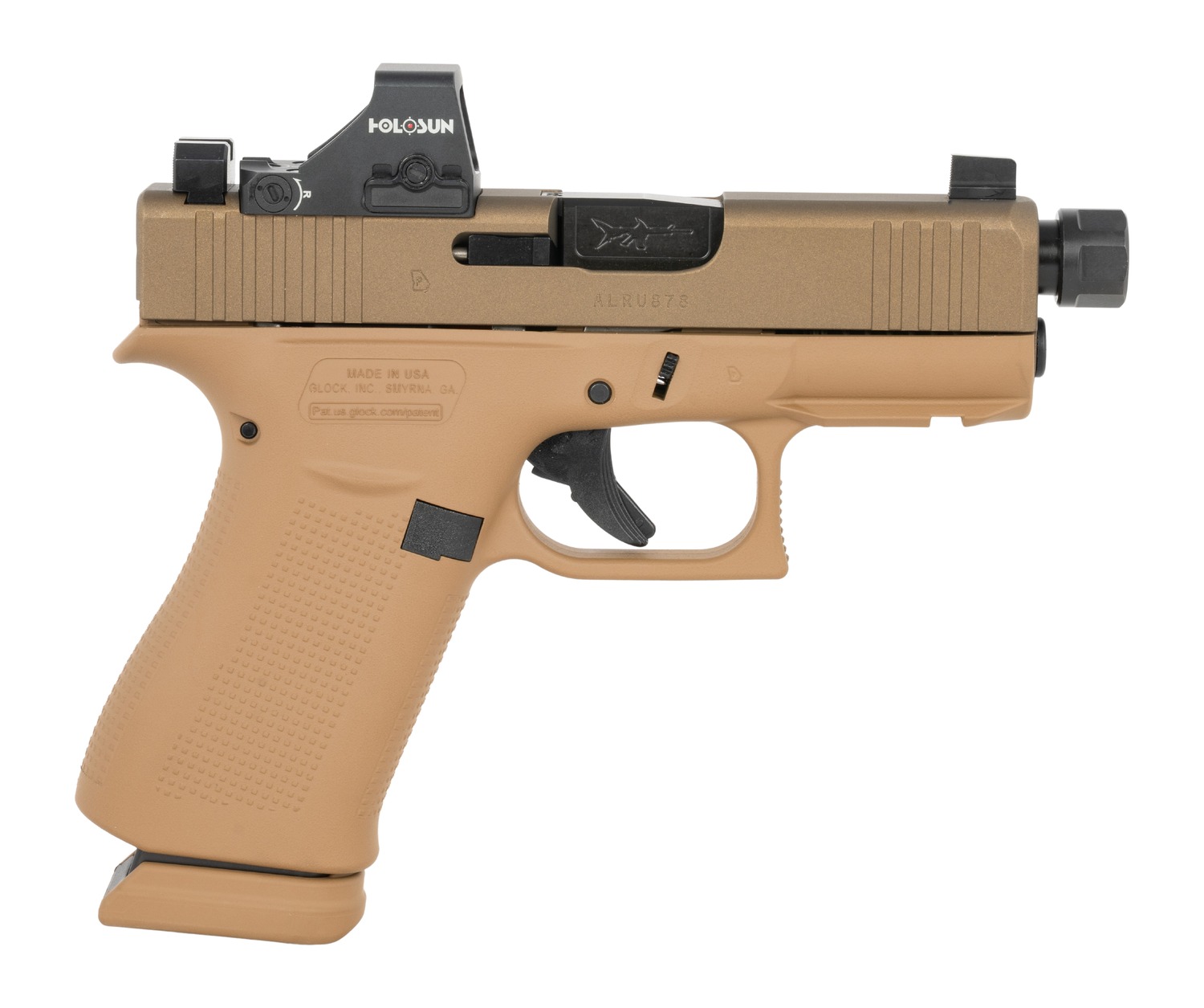Glock 43X 9mm Double-Action-Only 3.41 in Barrel, 15+1, Serrated Slide