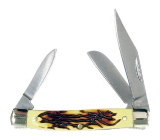 RYNOBLADE KNIVES RUKO RUK0063-CS 440A 2-3/4 in Folding Deer Horn