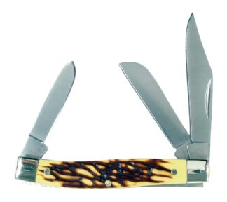 RYNOBLADE KNIVES RUKO RUK0072 440A Deer Horn Folding Pocket Knife