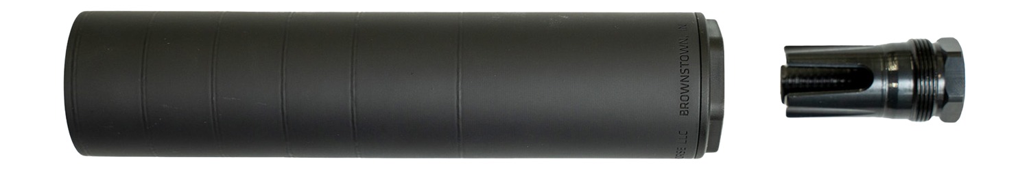 One Horse RYN .30 Cal Titanium Suppressor, Black, 6.7 in, 5/8x24 Direct Thread