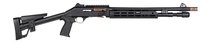 PW ARMS INC PAM4CSBBTMFSS M4 Speed Pro 12 Gauge Semi-Auto 18.5 in Ported Barrel 5+1 Black