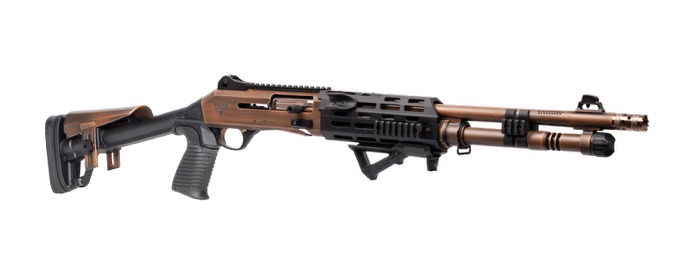 PW ARMS INC Panzer Arms PAM4NCSBRBTMFSS M4 Pro AI 12 Gauge Semi-Auto, 18.5 in Barrel, 5+1 Distressed Copper