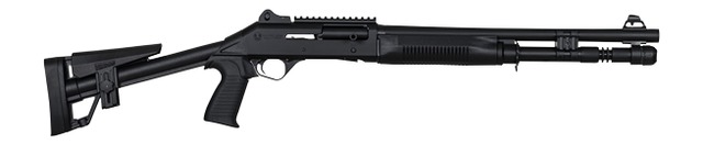 PW ARMS INC Panzer Arms PAM4TSSBSS M4 Semi-Auto 12 Gauge 18.5 in Barrel 5+1 Black