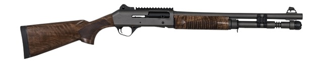 PW ARMS Inc Panzer Arms M4 Semi-Auto 12 Gauge 18.5 in, 5+1, Disruptive Gray/ Walnut