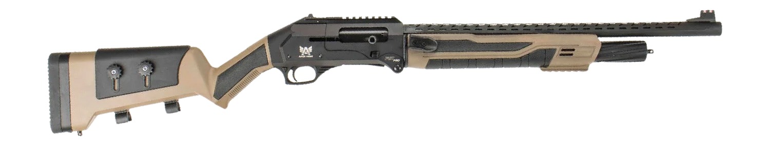 PW Arms FS1 Pro Semi-Auto 12 Gauge 20 in Barrel 4+1 Black Shrouded Barrel, Black & Flat Dark Earth