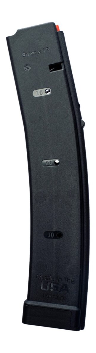 Global Ordnance Stribog 9mm 30-Round Curved Magazine, Matte Black