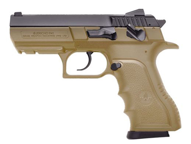 IWI Jericho 941 Enhanced 9mm Semi-Auto Pistol 4.4 in Barrel, 17-rd, FDE