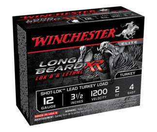 Winchester Long Beard XR Shot-Lok Turkey 12 Gauge 3.5 in, 2 oz #4 Lead Shot, 10 Rounds