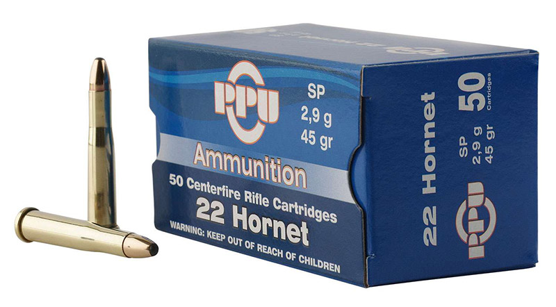 Prvi Partizan PP22H .22 Hornet 45 Grain Soft Point, 50 Rounds Per Box
