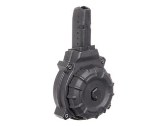 ProMag DRM-12 9mm Glock Style Drum Magazine, 50-Round, Black Polymer