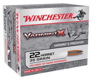 Winchester Varmint X .22 Hornet 35 Grain Polymer Tip (20 Rounds Per Box)