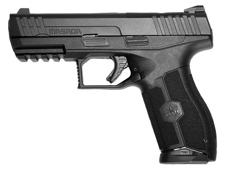 IWI Masada Optic-Ready 9mm Semi-Auto Pistol, 4.1 in Barrel, 3-Dot Sights, Black
