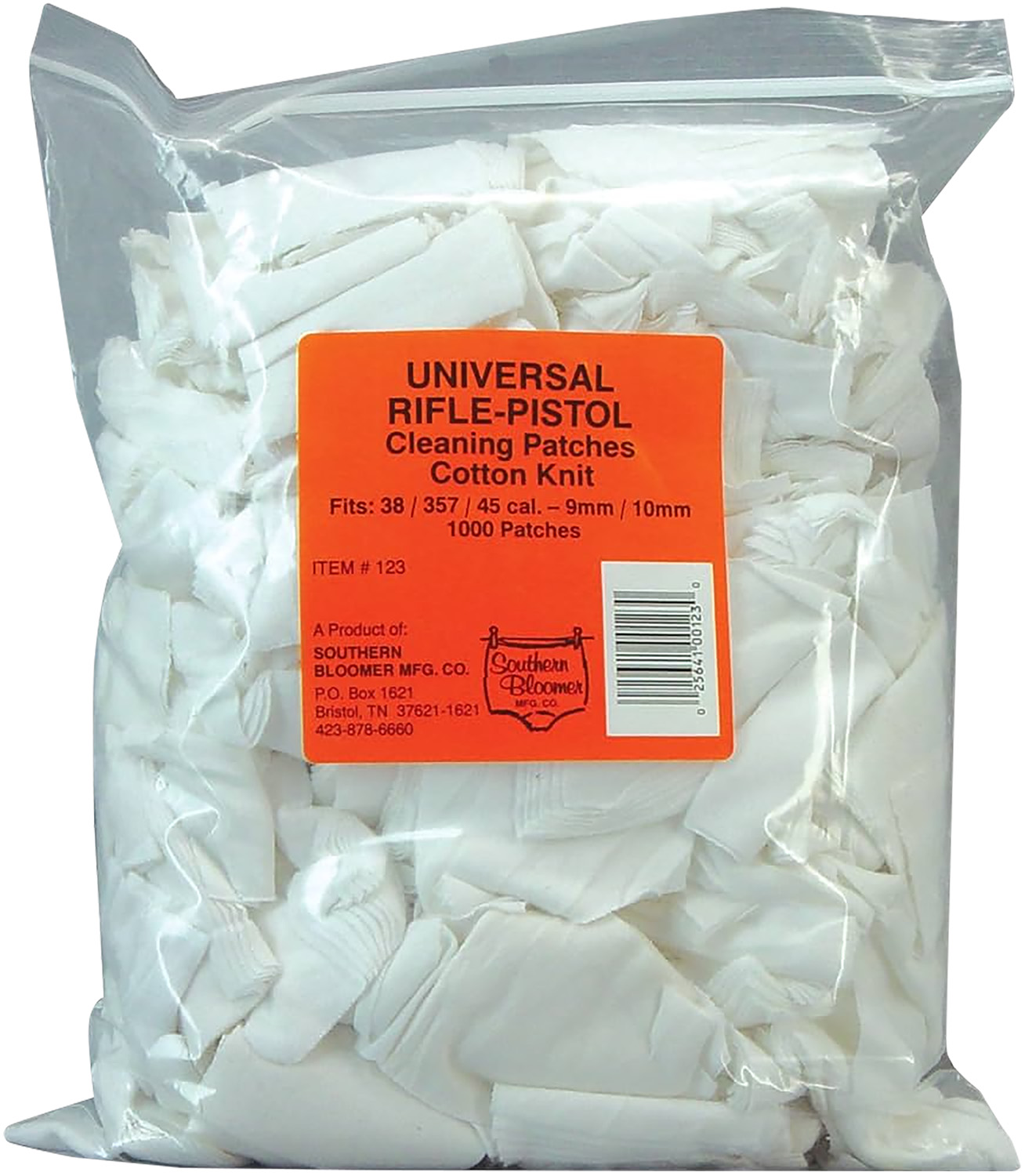 Southern Bloomer Cotton Knit Cleaning Patches 1000 Per Bag