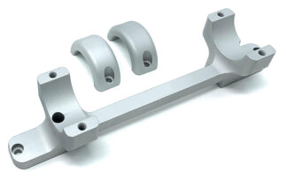 DNZ Game Reaper 1-Piece Scope Mount for Remington 700 Long Action, 1 in Low, Silver