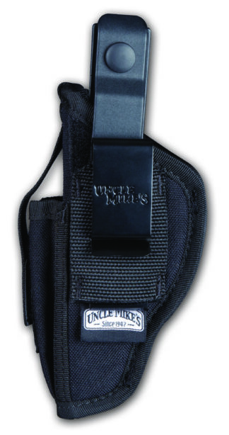 Uncle Mikes Sidekick Ambidextrous Hip Holster Belt Clip, Kodra Nylon, Black