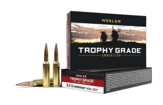 Nosler AccuBond 6.5mm Creedmoor 142 gr ABLR SP Rifle Ammunition, 20 Rounds Per Box