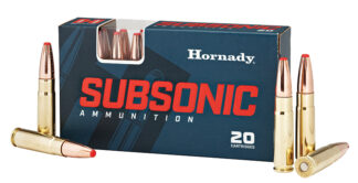 Hornady 300 AAC Blackout 190 gr Sub-X Subsonic Centerfire Rifle Ammo, 20 Rounds/Box