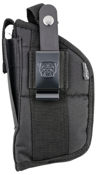 Bulldog Cases Extreme Belt-Loop/Clip Holster, Black Nylon, Fits 2-5 in Autos with Laser or Light