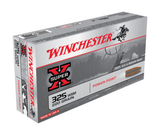 Winchester Super-X 325 WSM 220 gr Power-Point Centerfire Rifle Ammo, 20 Rounds