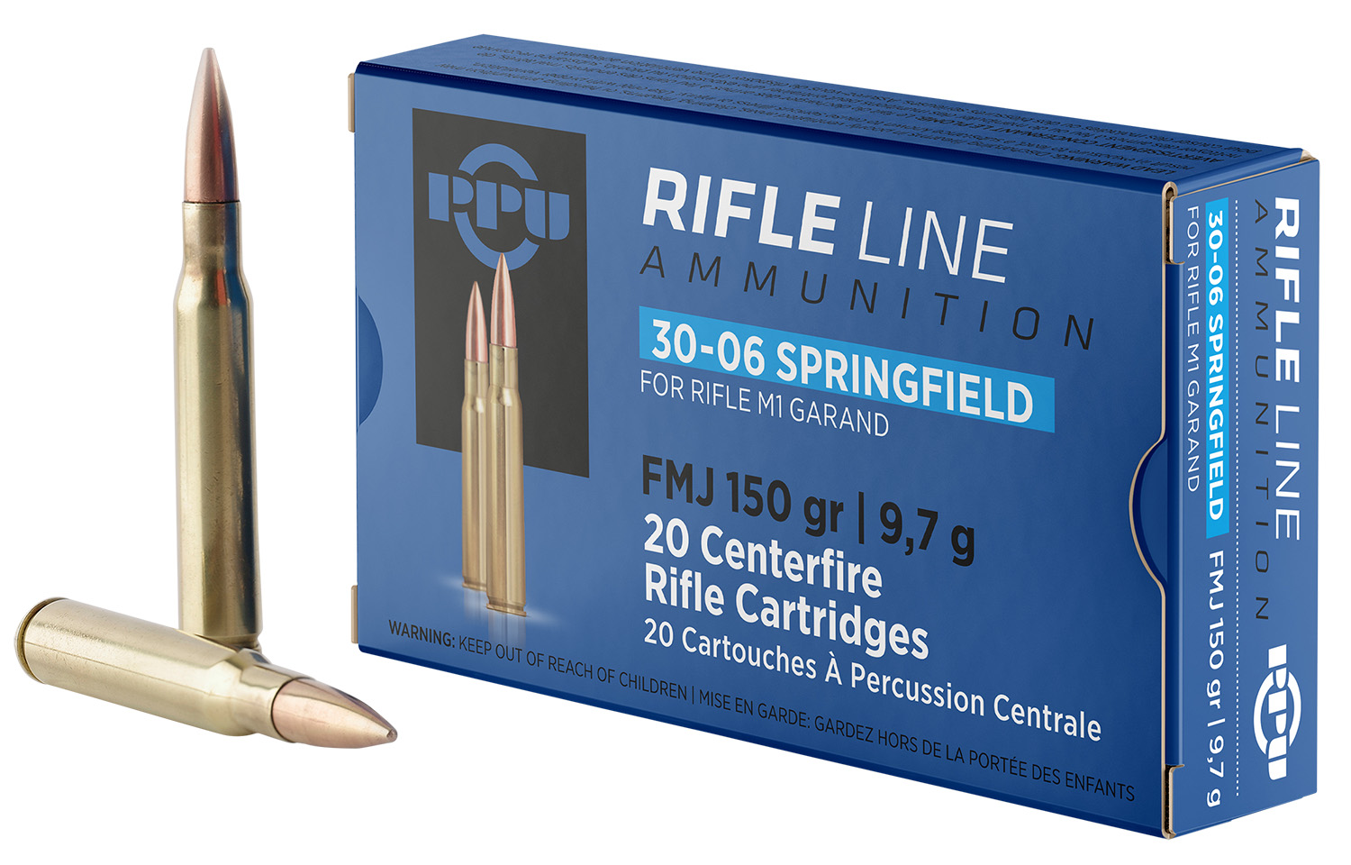 PPU Standard Rifle .30-06 Springfield 150 gr FMJ 20-Round Box