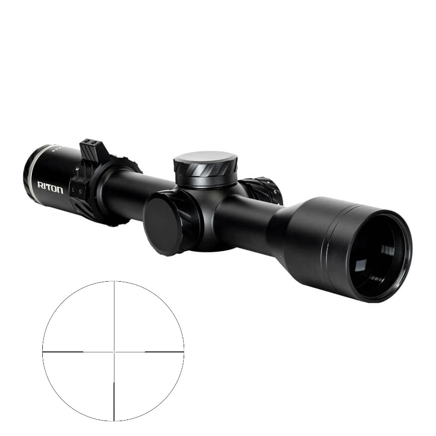 Riton 5 Primal 2-12x44 30mm Tube Illuminated RDH Reticle Matte Black
