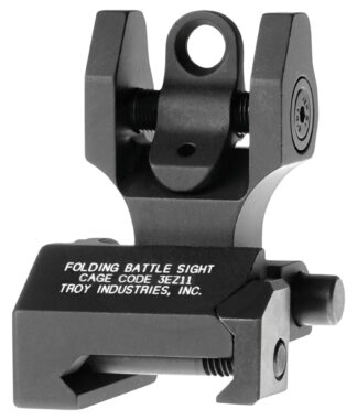Troy Industries BattleSight Rear Folding Adjustable AR-15 Rear Sight, Black Hardcoat Anodized