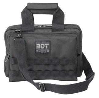 Bulldog Cases Deluxe 2 Pistol Range Bag with Strap, Black